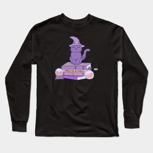 Halloween purple kitty Long Sleeve T-Shirt